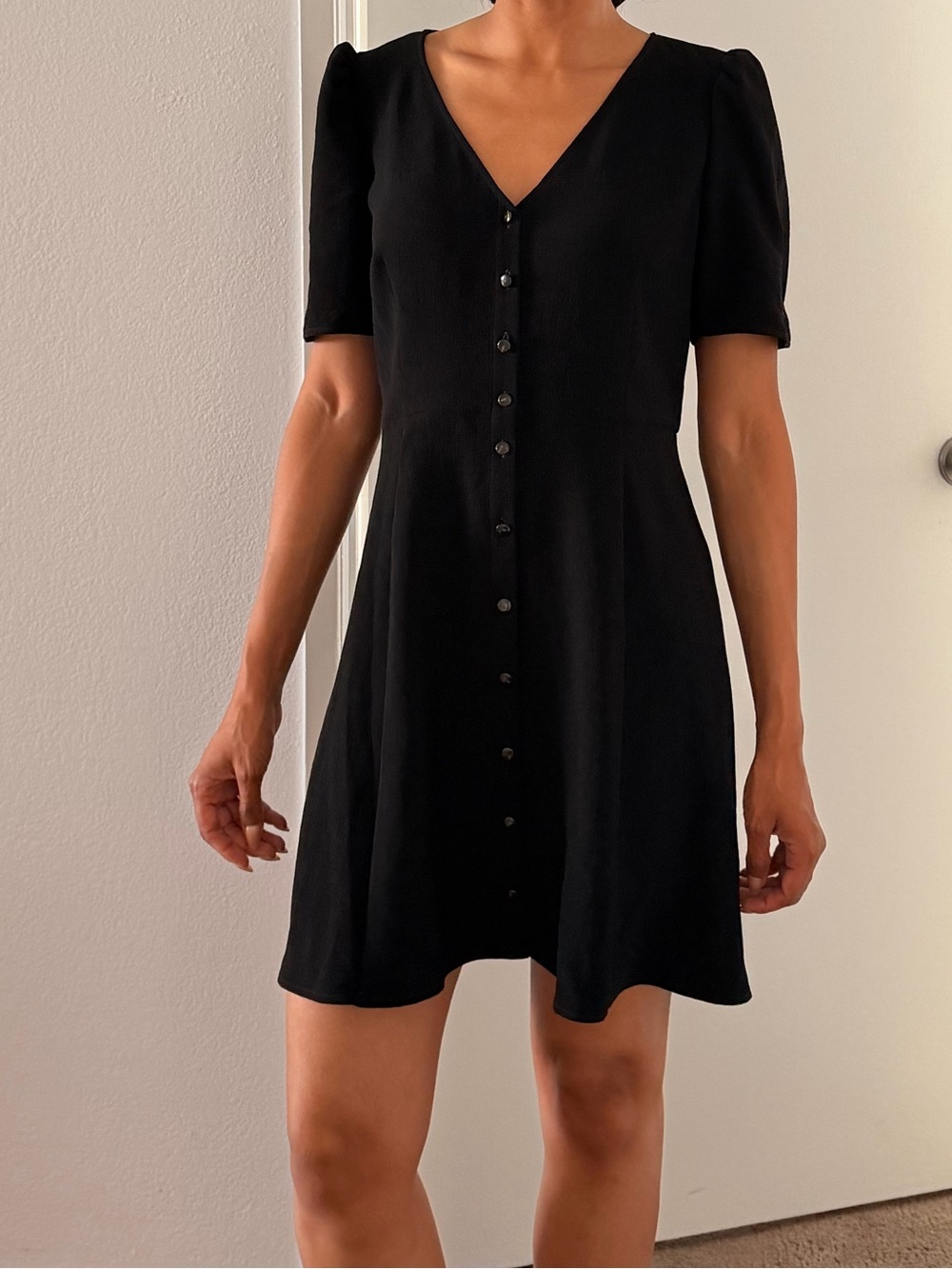 Sézane Lily Dress in Black - Picture 2 of 7